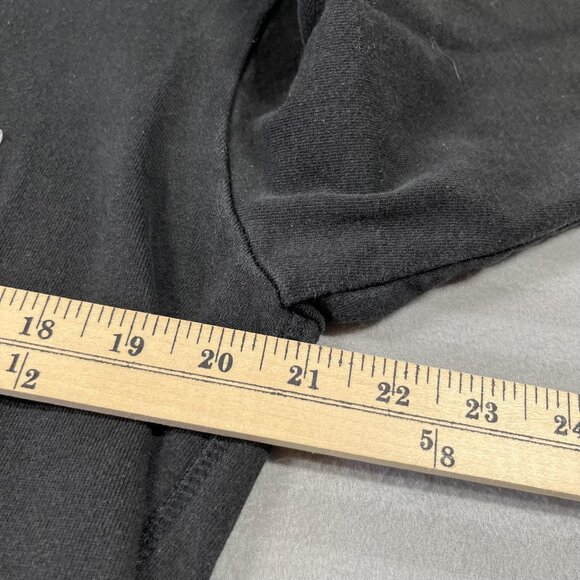 Toronto Raptors Hoodie Sweatshirt Mens Black NBA Basketball Throwback Big Logo - Picture 5 of 10